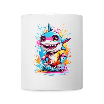 Requin - Mug blanc - blanc - Devant