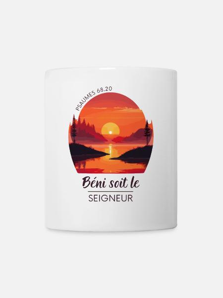 Psalm 68:20 | Christliche Kleidung & Geschenke - Tasse - Weiß