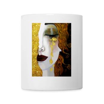 Golden Tears, Gustav Klimt - Mug - white - Front