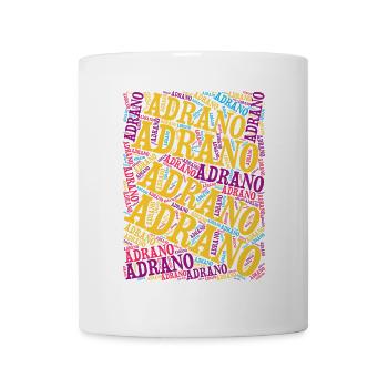 Sicily t-shirt Adrano word cloud t-shirt - Mug - white - Front