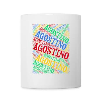 Idée cadeau Agostino t-shirt t-shirt nuage de mots - Mug blanc - blanc - Devant