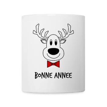 NOËL.BONNE ANNEE. SAINT SYLVESTRE. NOUVELLE ANNÉE. - Mug blanc - blanc - Devant