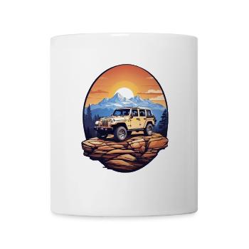 Off-road vehicle 4x4 - Mug - white - Front