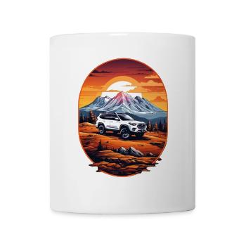 Off-road vehicle 4x4 - Mug - white - Front