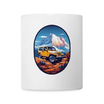 Off-road vehicle 4x4 - Mug - white - Front