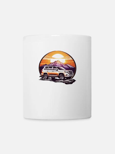 Véhicule tout-terrain 4x4 - Mug blanc - blanc