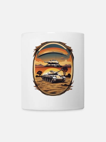 Panzer - Tasse - Weiß