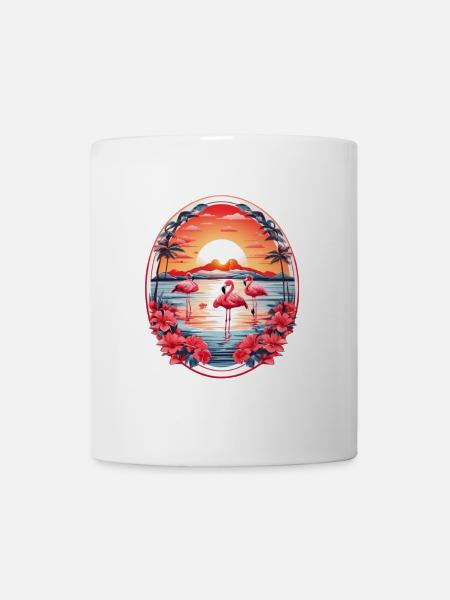 Flamingos - Tasse - Weiß