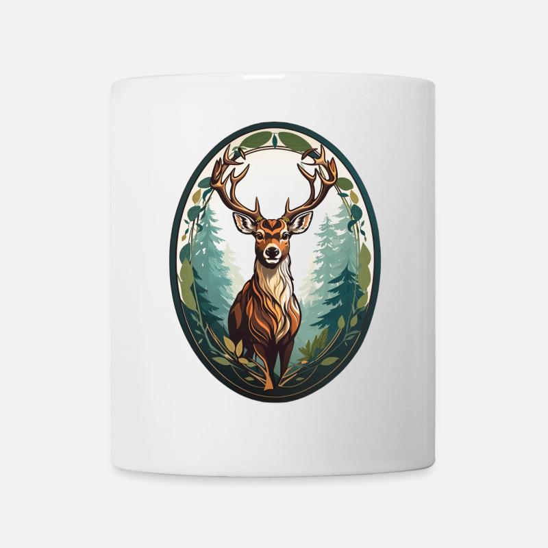 Cerf - Mug blanc - blanc