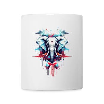 Designer Style Elephant - Mug - white - Front