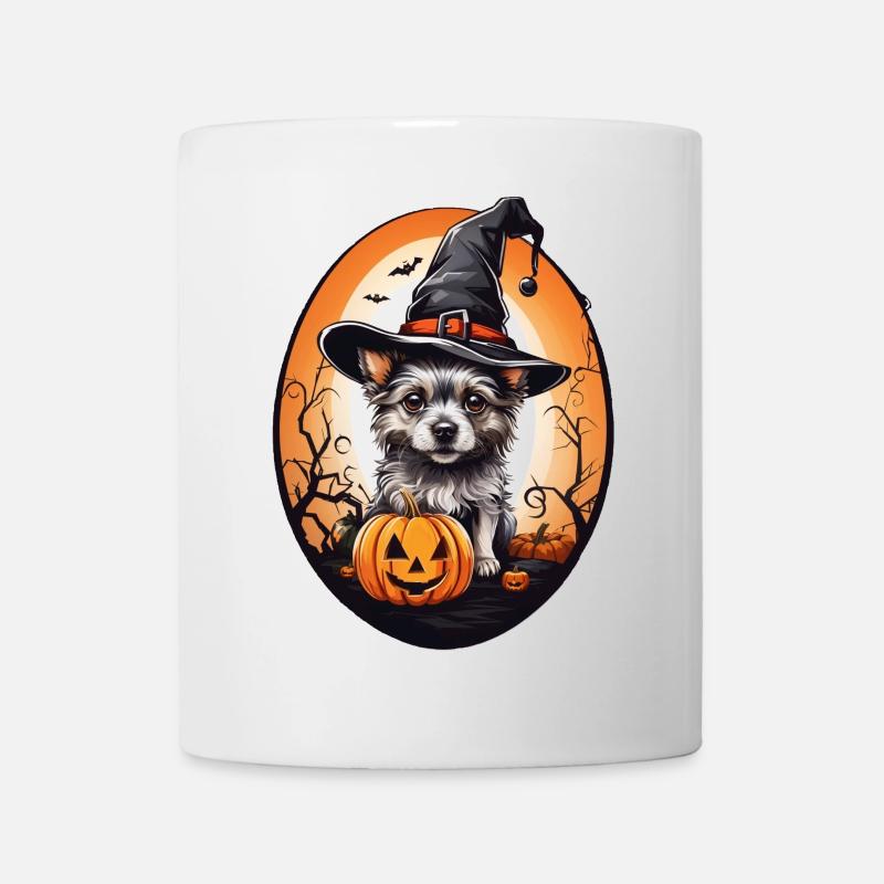 Halloween Hund - Tasse - Weiß