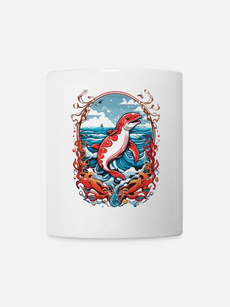 Meeresbewohner - Tasse - Weiß