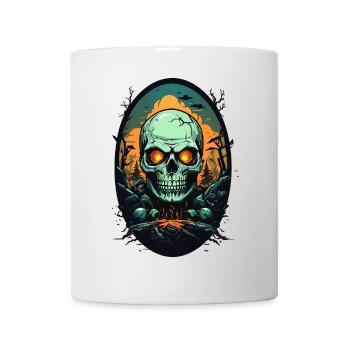 Skull - Mug - white - Front