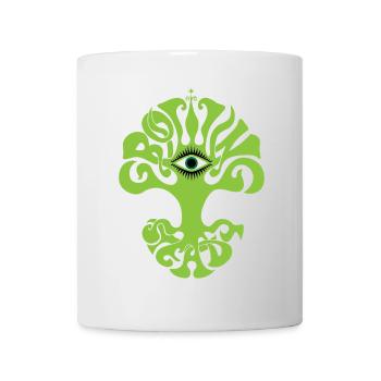 GROWING STEADY Baum Auge psychedelic 60s Garten - Tasse - Weiß - Vorne