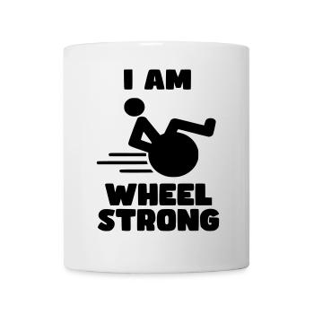I'm wheel strong. For strong wheelchair users * - Mug - white - Front