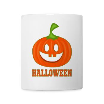 Citrouille drôle pour Halloween - Mug blanc - blanc - Devant