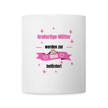 Oma - großartige Mutter - Tasse - Weiß - Vorne