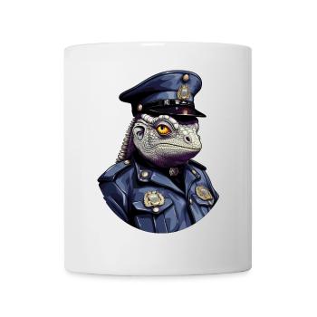 Police caméléon - Mug blanc - blanc - Devant