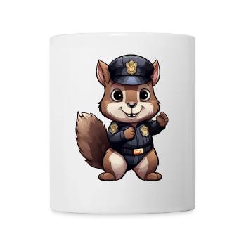 Squirrel Policeman - Mug - white - Front