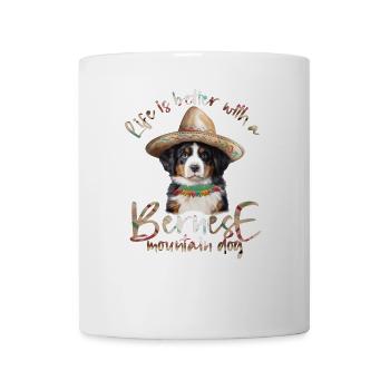 Bernese mountain dog - Mug - white - Front