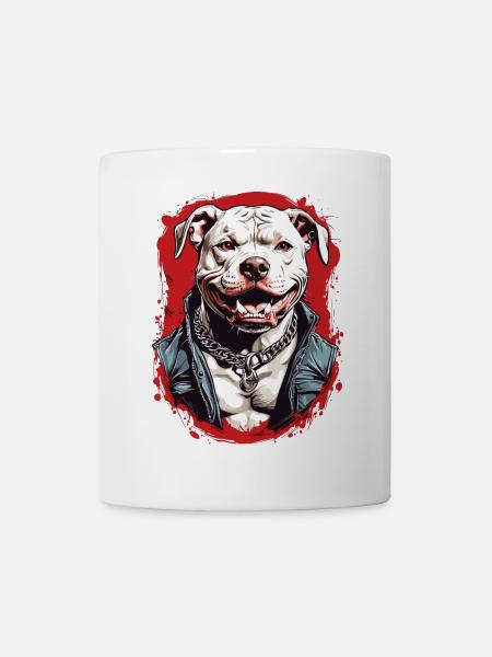 Hunderasse Pitbulls - Tasse - Weiß