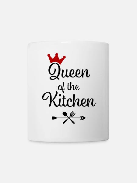Reine de la cuisine - Mug blanc - blanc