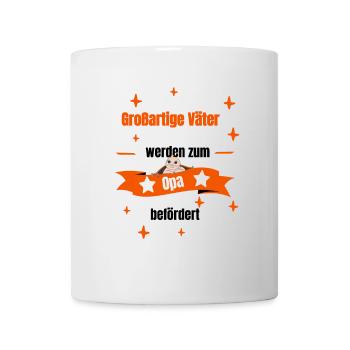 Opa - großartiger Vater - Tasse - Weiß - Vorne