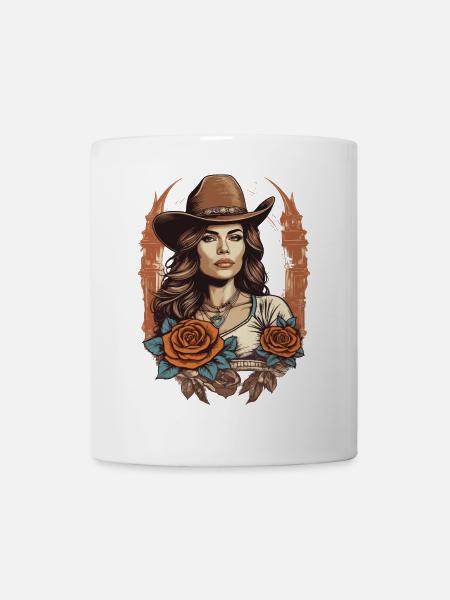 Western Girl - Tasse - Weiß