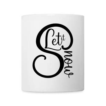Let it Snow Weihnactsmotiv - Tasse - Weiß - Vorne