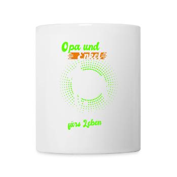 Opa und Enkel Freunde - Tasse - Weiß - Vorne
