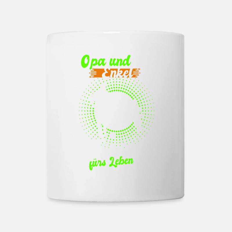 Opa und Enkel Freunde - Tasse - Weiß