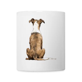 Windhund - Tasse - Weiß - Vorne