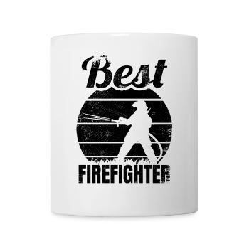 Meilleur pompier - Mug blanc - blanc - Devant