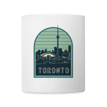 Toronto Skyline Arc Vintage Badge - Tasse - Weiß - Vorne