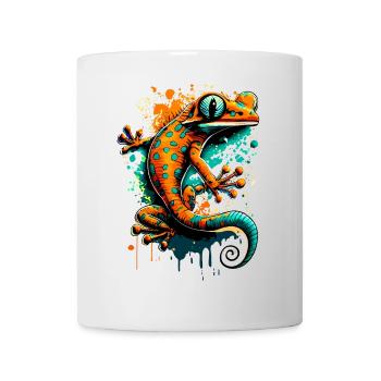 Lizard Colorful - Gecko Salamander Lizard - Mug - white - Front