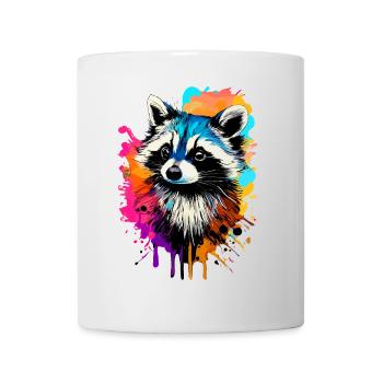 Raccoon Colorful - Raccoon Raccoon - Mug - white - Front
