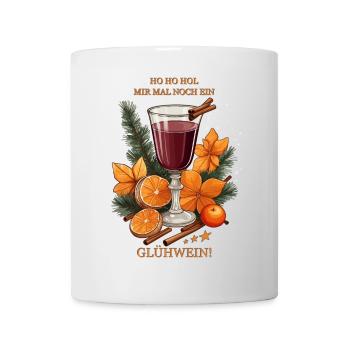 Glühwein mit Zimt - Tasse - Weiß - Vorne