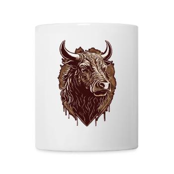 Bull's Head - Mug - white - Front
