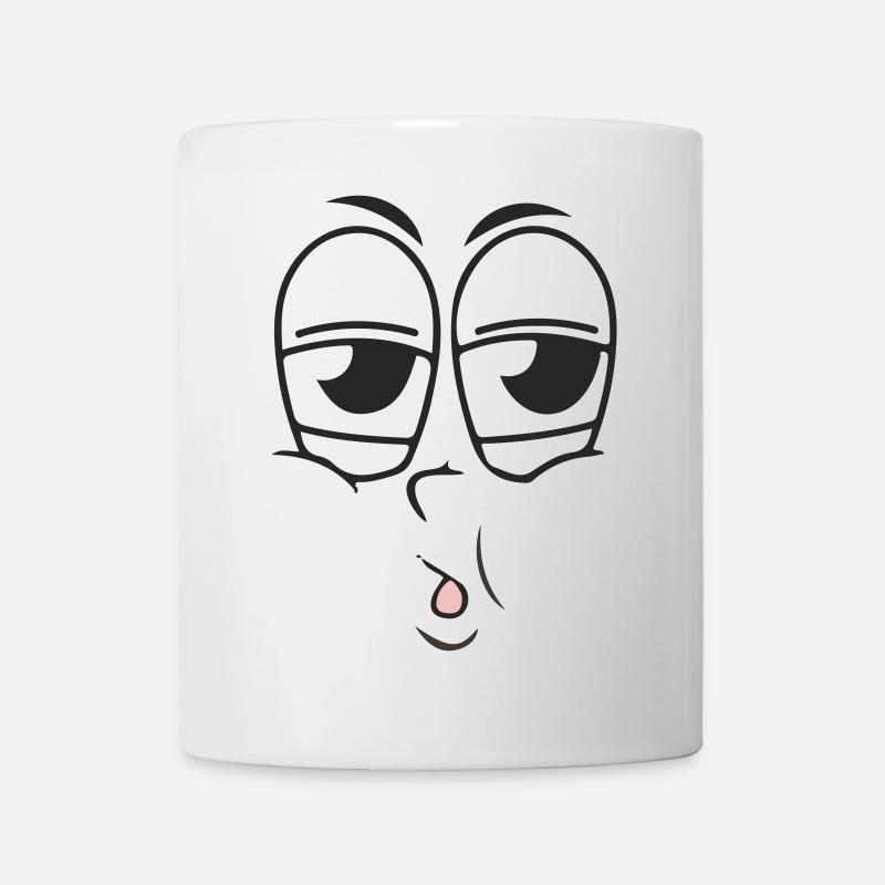 Fatigue du visage - Mug blanc - blanc