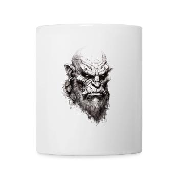 Orc Warrior Portrait Fantasy RPG Shirt - Mug - white - Front