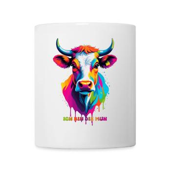 Süße bunte Kuh - Tasse - Weiß - Vorne