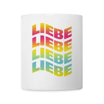Liebe love love amour t-shirt t-shirt - Mug - white - Front