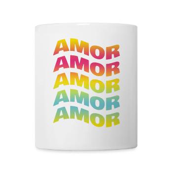 t-shirt amor amore love liebe amour t-shirt - Tasse - Weiß - Vorne
