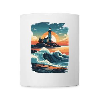 Leuchtturm - Tasse - Weiß - Vorne