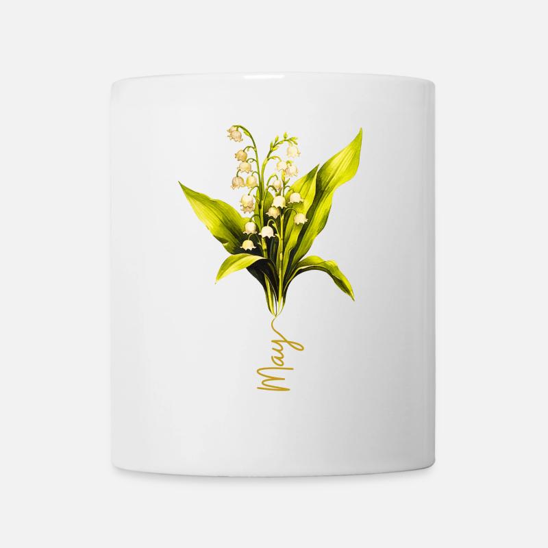 Maiglöckchen Naturalistisches Design - Tasse - Weiß