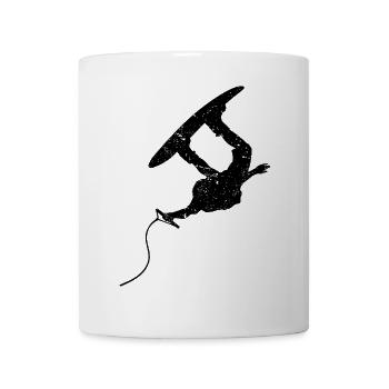 Wakeboard, Wakesurf, Planche de surf, Surf cascade - Mug blanc - blanc - Devant