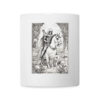 Todesreiter Tarot Illustration - Tasse - Weiß - Vorne