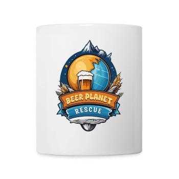 Bier Planet Retten - Tasse - Weiß - Vorne