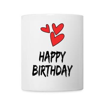 HAPPY BIRTHDAY. HAPPY BIRTHDAY. ANNIVERSARY. - Mug - white - Front