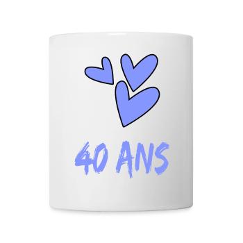 40. 40 YEARS. 40th ANNIVERSARY. 40TH ANNIVERSARY. - Mug - white - Front